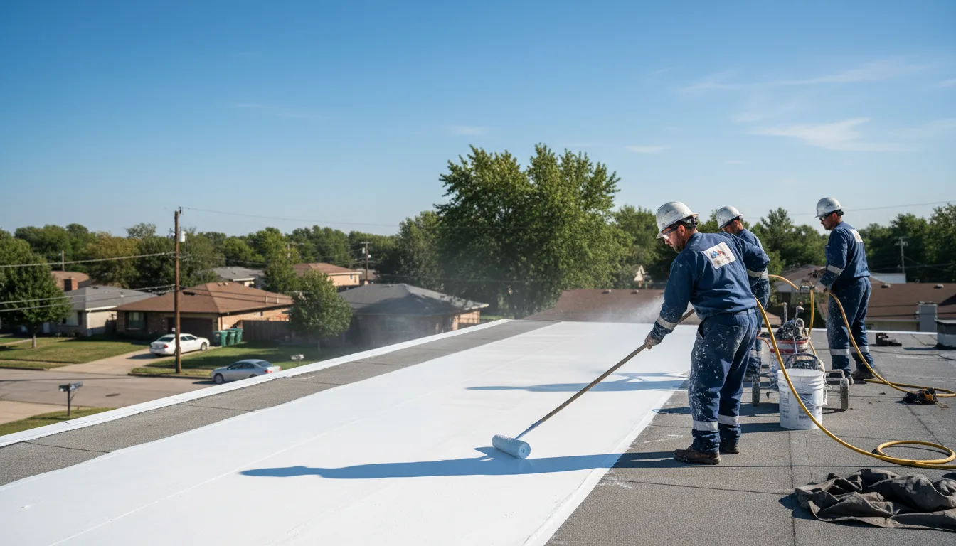Commercial roof coating in Atoka, OK near me
